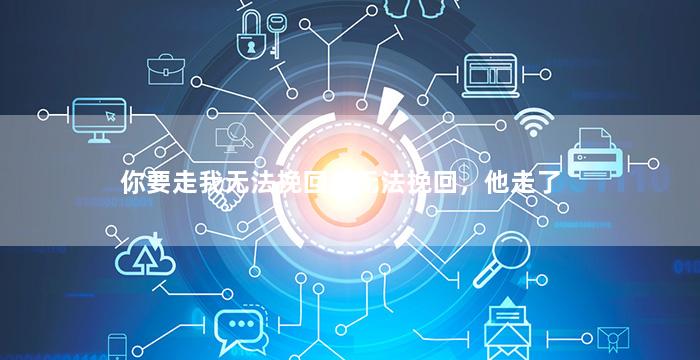 你要走我无法挽回，无法挽回，他走了