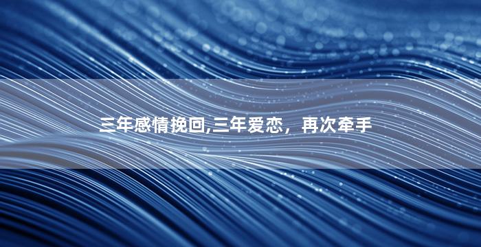 三年感情挽回,三年爱恋，再次牵手