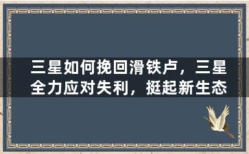 三星如何挽回滑铁卢，三星全力应对失利，挺起新生态