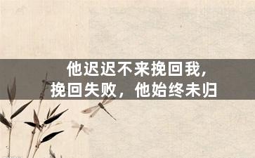 他迟迟不来挽回我,挽回失败，他始终未归