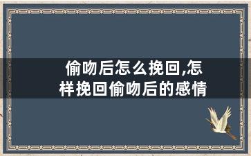 偷吻后怎么挽回,怎样挽回偷吻后的感情
