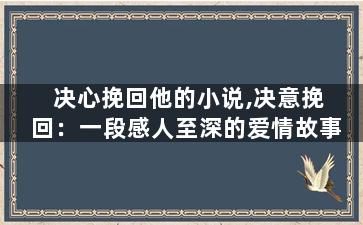 决心挽回他的小说,决意挽回：一段感人至深的爱情故事