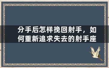 分手后怎样挽回射手，如何重新追求失去的射手座