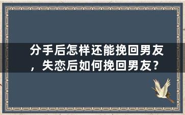 分手后怎样还能挽回男友，失恋后如何挽回男友？