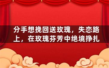 分手想挽回送玫瑰，失恋路上，在玫瑰芬芳中绝境挣扎