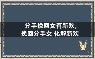 分手挽回女有新欢,挽回分手女