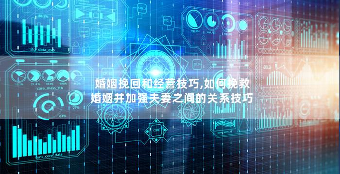 婚姻挽回和经营技巧,如何挽救婚姻并加强夫妻之间的关系技巧