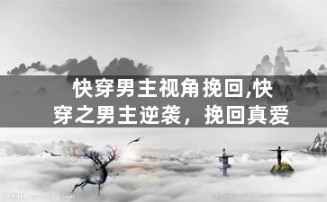 快穿男主视角挽回,快穿之男主逆袭，挽回真爱