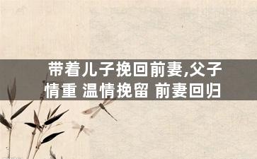 带着儿子挽回前妻,父子情重