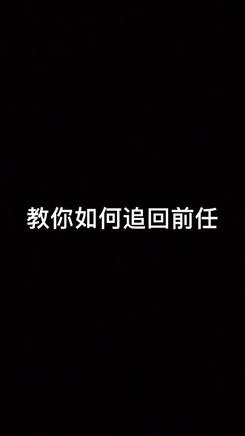 怎么挽回前任最快方法,如何快速挽回前任？40字以内。