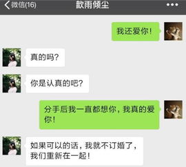 挽回前任回复微信,成功挽回前任，微信重获爱情